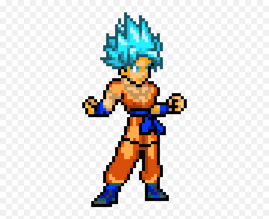 Super Saiyan God Goku - Super Saiyan Goku Pixel Png,Super Saiyan Png