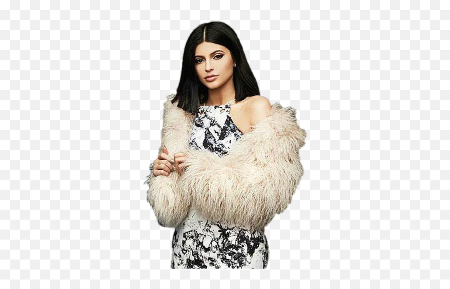 Kylie Jenner - Fur Collar Png,Kylie Jenner Png