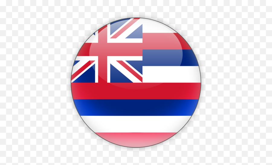 Round Icon - Hawaii State Flag Png,Hawaii Png