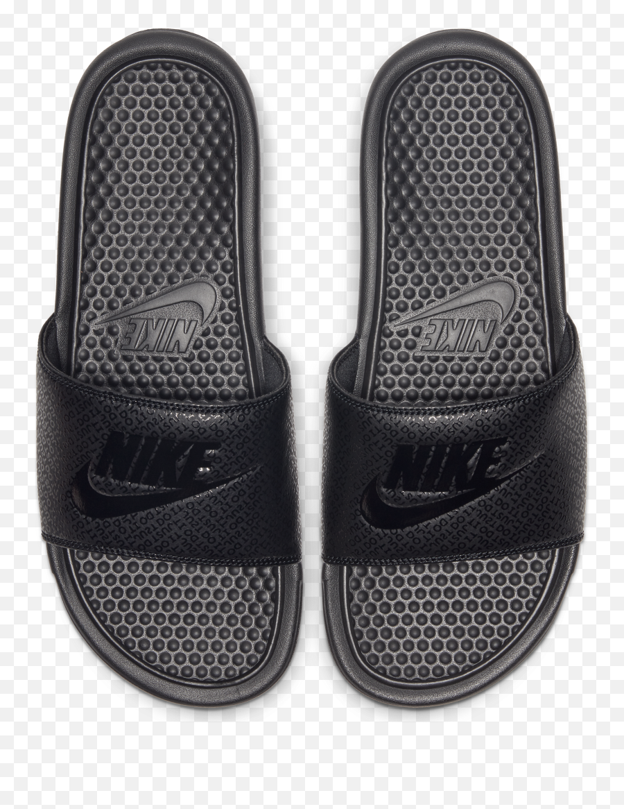 Nike - Benassi Jdi Sandal 343880 001 Black Nike Just Do It Slides Black Png,Nike Logo Black