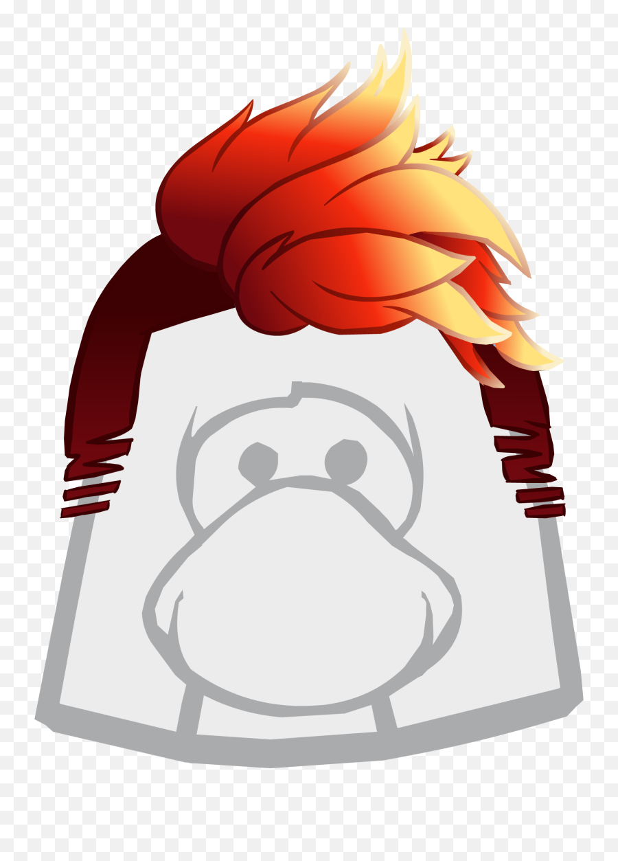 The Flame - Club Penguin Wig Hair Png,Flame Icon Png