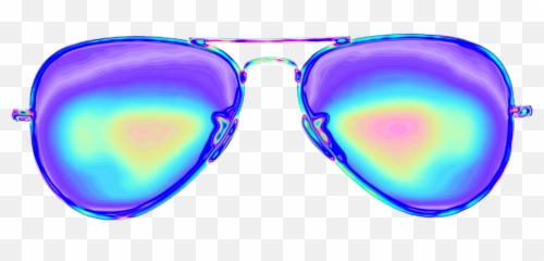 Glasses Aviators Aesthetic Background Color Dream - Transparent Vaporwave Glasses png