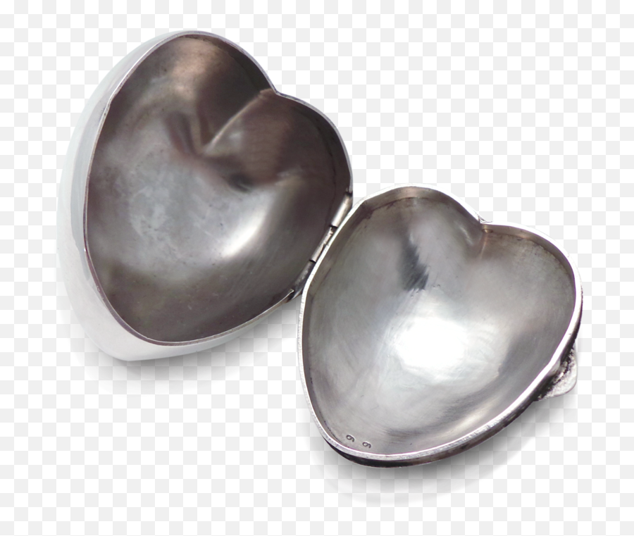 A Sterling Silver Heart Shaped Box By Png