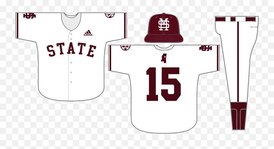 Baseball Uniform History - Hail State Unis Drumline Drums Png,Mississippi State Logo Png