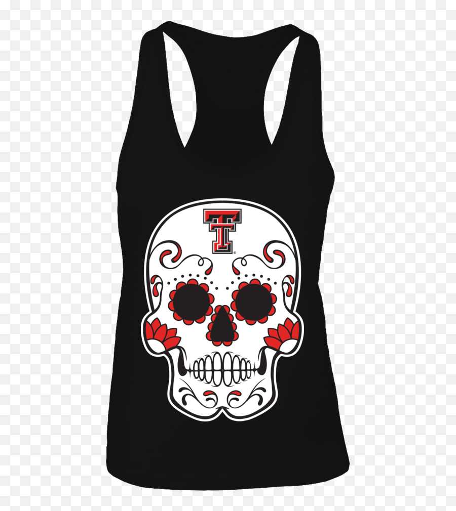 Download Texas Tech Red Raiders Sugar Skull Shirt - Texas Sleeveless Png,Texas Tech Logo Png