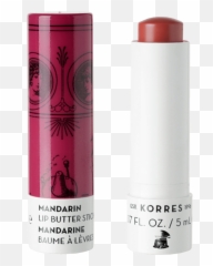 Download Hd Korres Lip Butter Stick - Body Spray Png,Stick Of Butter Png
