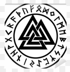 Valknut Runen Kreis Odin Symbol - Odin Symbol Png,Valknut Png