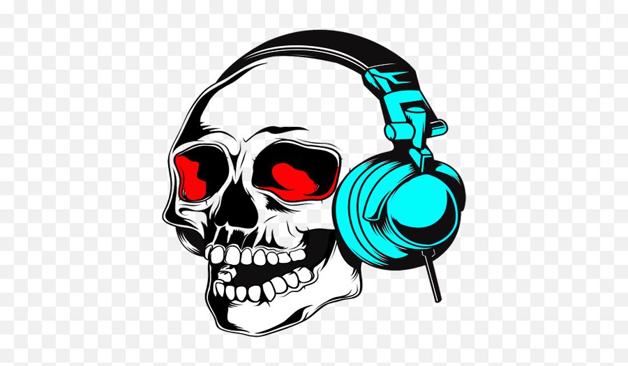 Download Best Cheap Over Ear Headphones - Creative Skull Png Skull With Headphones Png,Skull Png Transparent