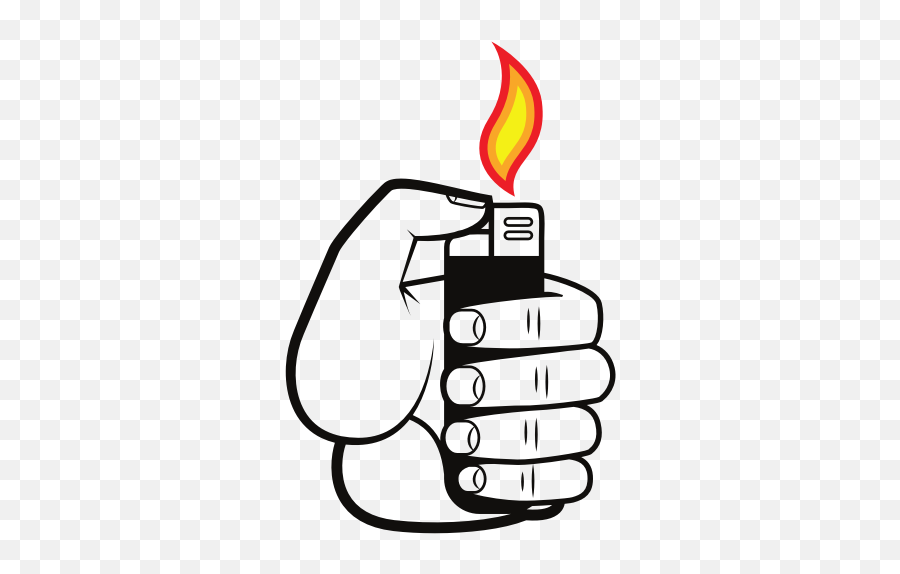 Lighter Flame Free Svg - Cartoon Lighter With Flame Png,Lighter Flame Png