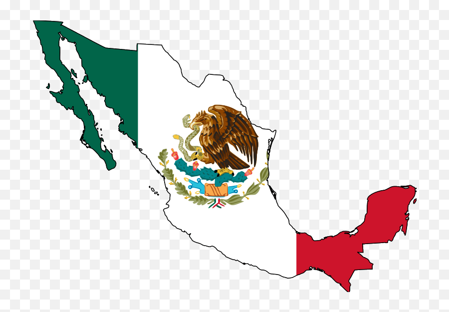 Mexico Map With Flag - Mexico Country Flag Png,Mexico Png