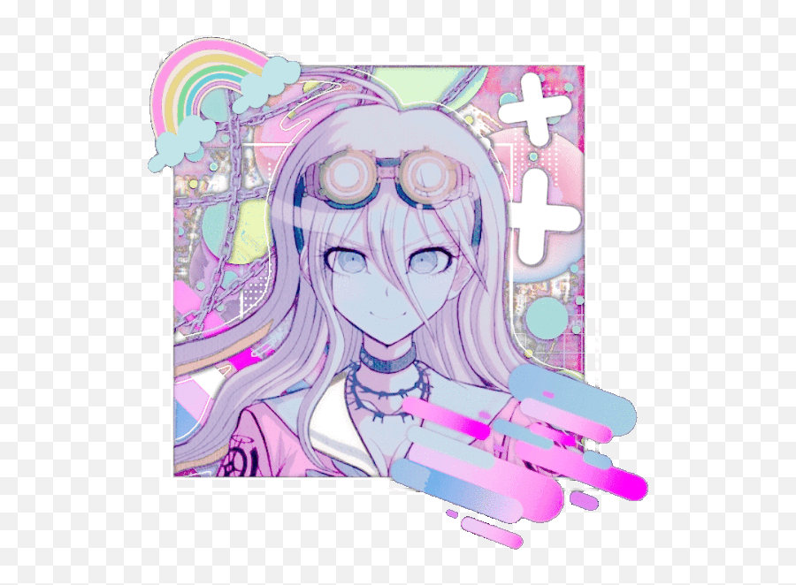 Gorgeous Girl Genius Edit Set Danganronpa Amino - Girly Png,Pastel Anime Girl Icon