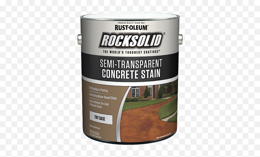 Concrete Stain Tint Base Product Page - Rustoleum Semi Transparent Concrete Stain Png,Rock Transparent
