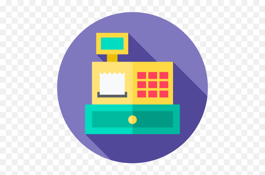Cash Register - Free Commerce And Shopping Icons Vertical Png,Cash Register Icon Png