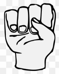 Fist - Traceable Heraldic Art Clip Art Png,Fist Png