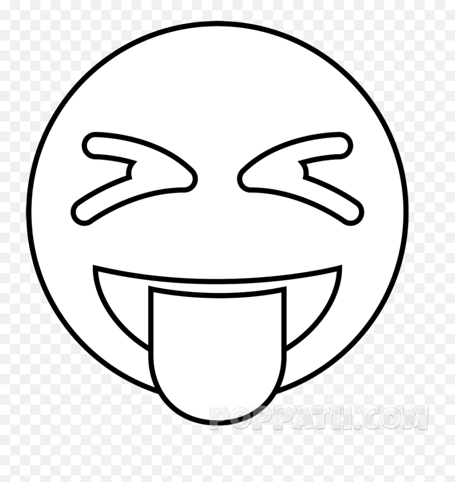How To Draw A Tongue Out Emoji - Upside Down Semi Circle Png,Tongue Out Emoji Png