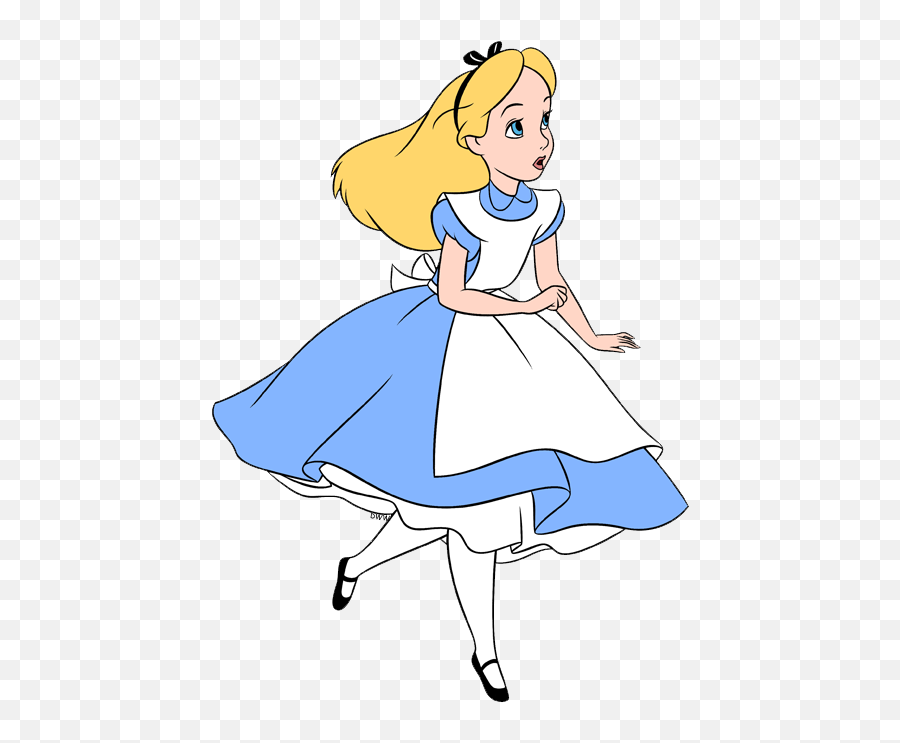 Alice Disney Png 5 Image - Alice In Wonderland Running,Disney Png ...