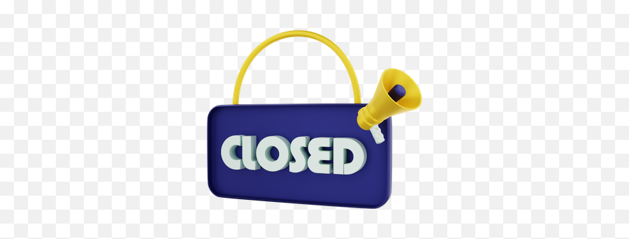 Closed Sign Icon - Download In Flat Style Png,Closed Folder Icon