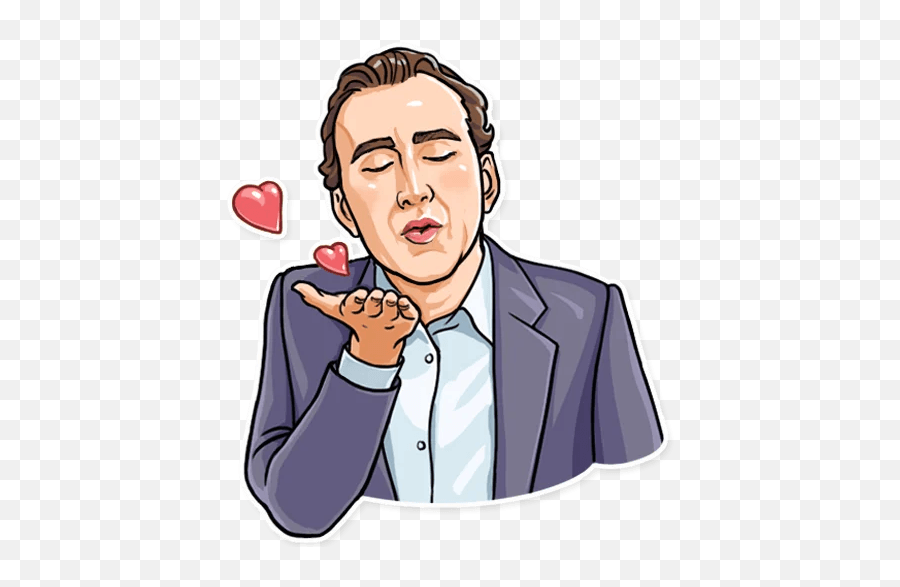 Nicolas Cage - Telegram Sticker Telegram Sticker Nicolas Cage Png,Nicolas Cage Png