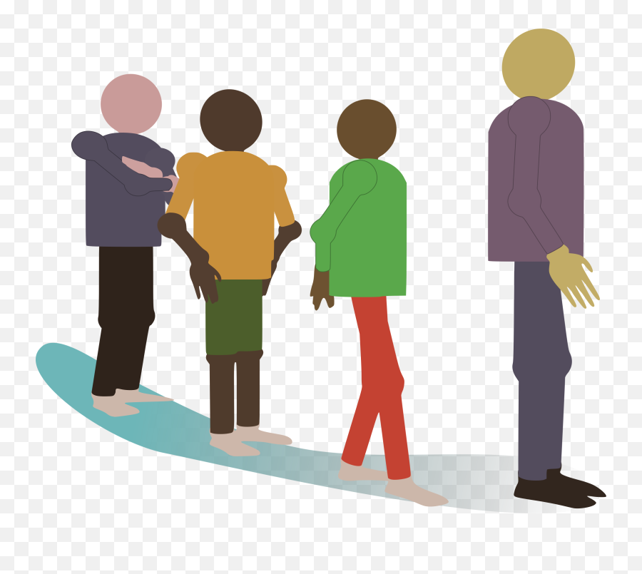 Image Of Different People Standing In - People Line Png Icon,People In Line Png