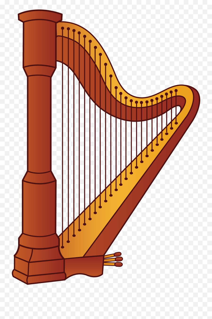 Musical Clipart Free Download - Harp Clipart Png,Music Clipart Transparent