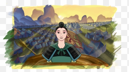Mulan Guerrière U2013 Victoria L Production - Painting png
