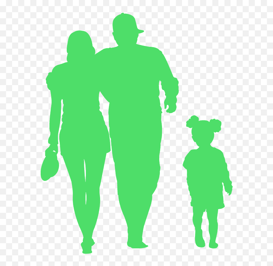 Family Walking Silhouette - Silhueta Familia Png,Family Walking Png