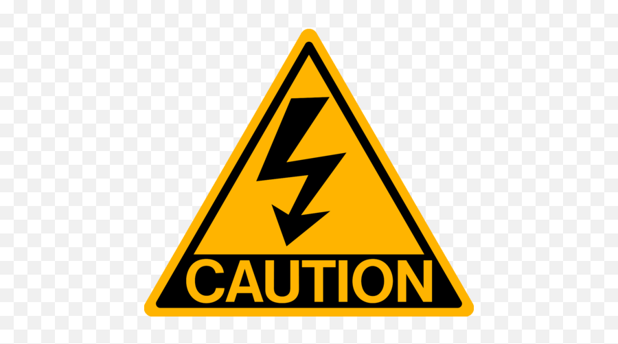 High Voltage Sign Png Transparent Image - Radon Gas Symbol,Caution Sign Png