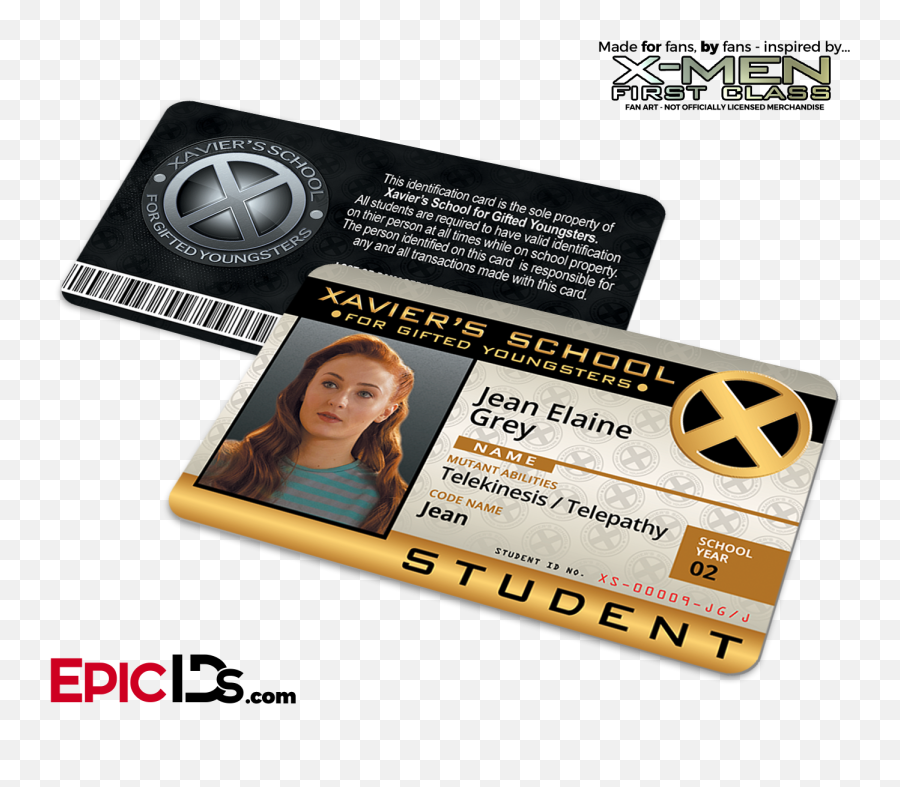 Student Id Card - X Men Id Card Png,Jean Grey Png