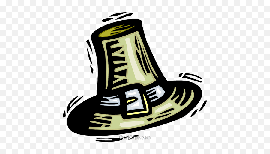 Pioneer Hat Royalty Free Vector Clip Art Illustration - Pioneer Hat Transparent Png,Pilgrim Hat Png
