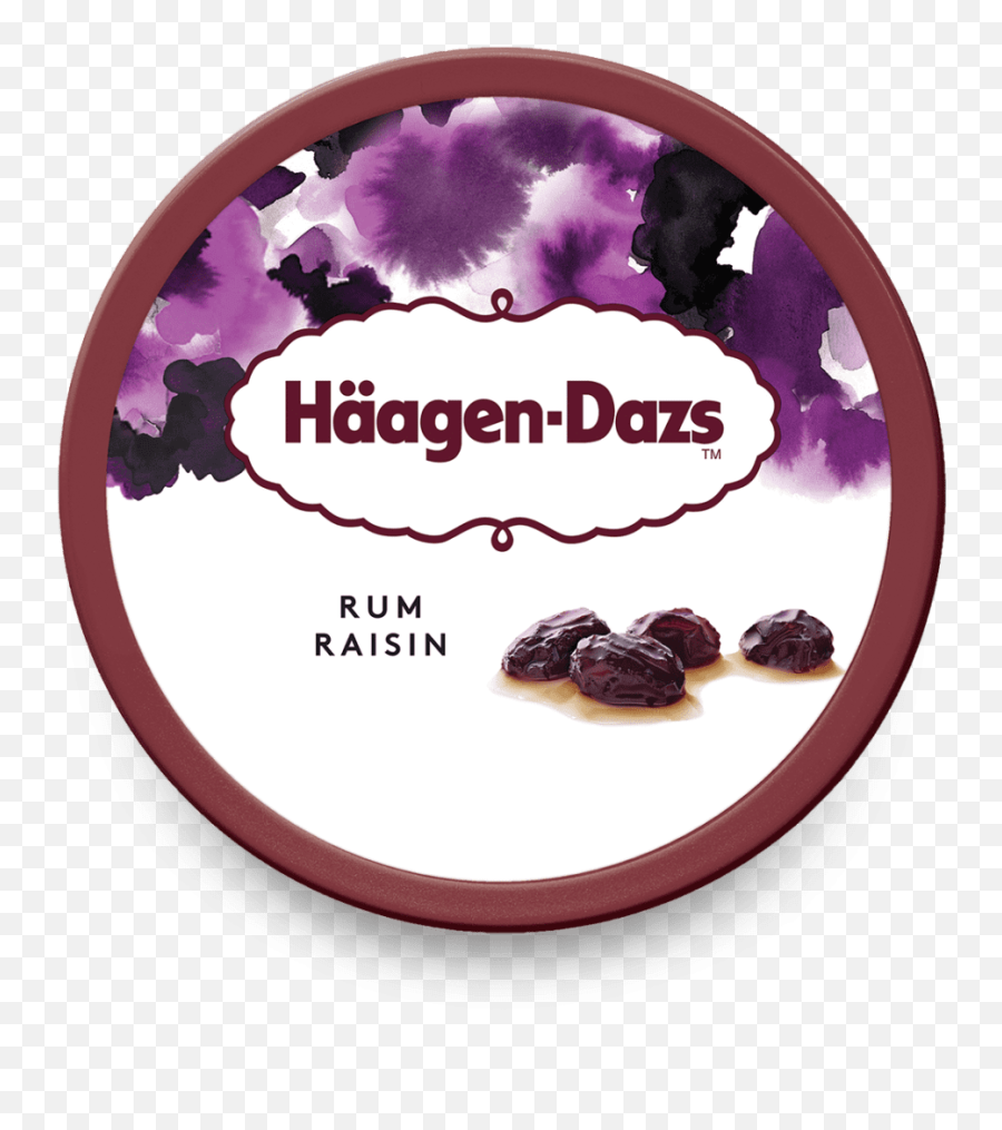 Rum Raisin Ice Cream Pint Häagen - Dazs Haagen Daz Cookies And Cream Png,Raisin Png