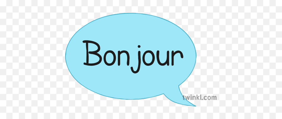 Bonjour Speech Bubble Illustration - Twinkl Design Png,Text Bubbles Png