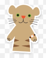 Daniel Striped Tiger Sticker - Cartoon Png,Daniel Tiger Png