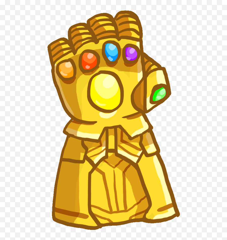 Thanos Gauntlet Clipart - Infinity War Cartoon Gif Png,Thanos Glove Png.
