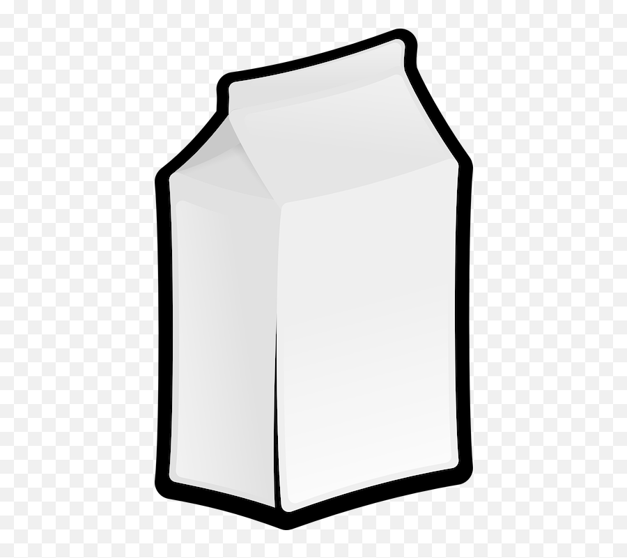 Milk Carton White - Milk Box Png,White Box Png