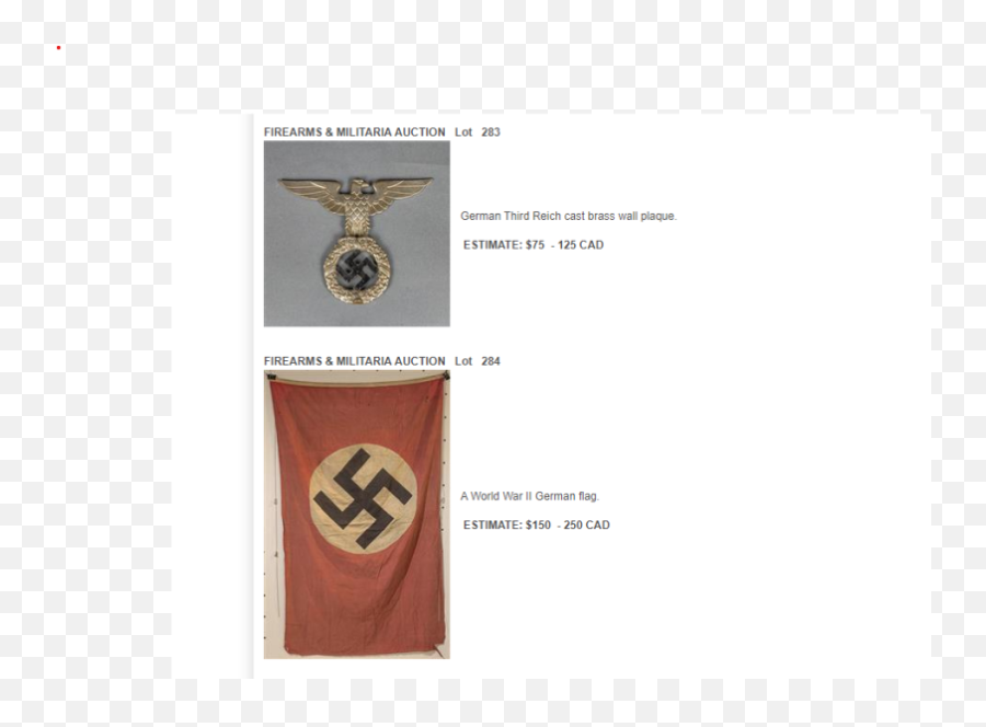 Nazi Memorabilia Pulled From B - Crest Png,Nazi Flag Png