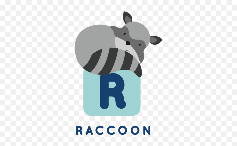 Letter R Raccoon Alphabet - Transparent Png U0026 Svg Vector File Zebra,Raccoon Transparent