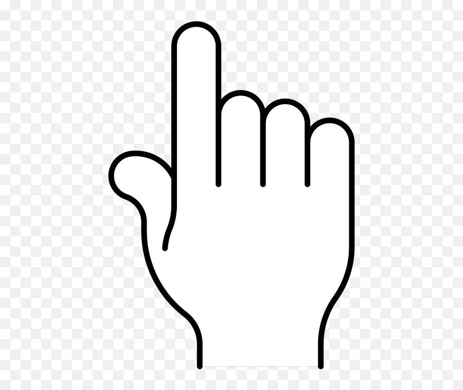 Download Hd Hand Finger Pointing - Cursor Icon Png White,Hand Pointing Png