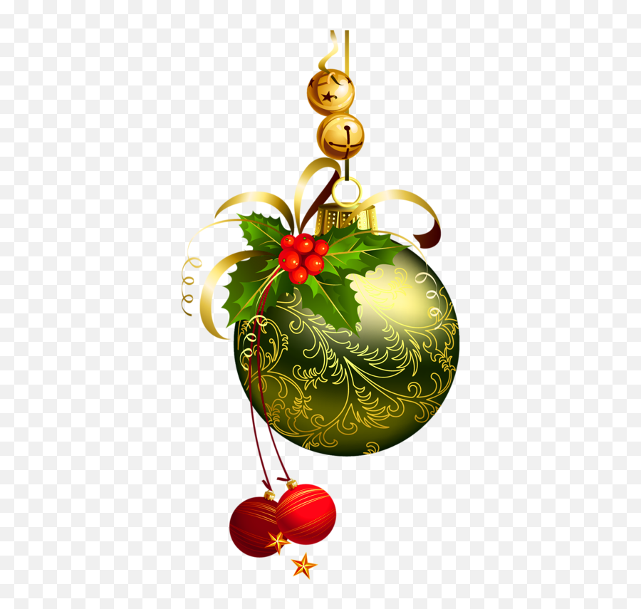 Christmas Ornaments And Bells Clip Art - Transparent Transparent Background Christmas Clipart Transparent Png,Christmas Transparent Background