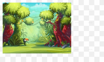 Download Pngillustration Boot Screen To The Computer Game - Transparent Jungle Cartoon Background,Jungle Png
