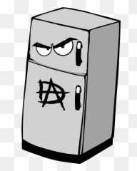 The Lunatic Fridge - Transparent Background Clipart Png