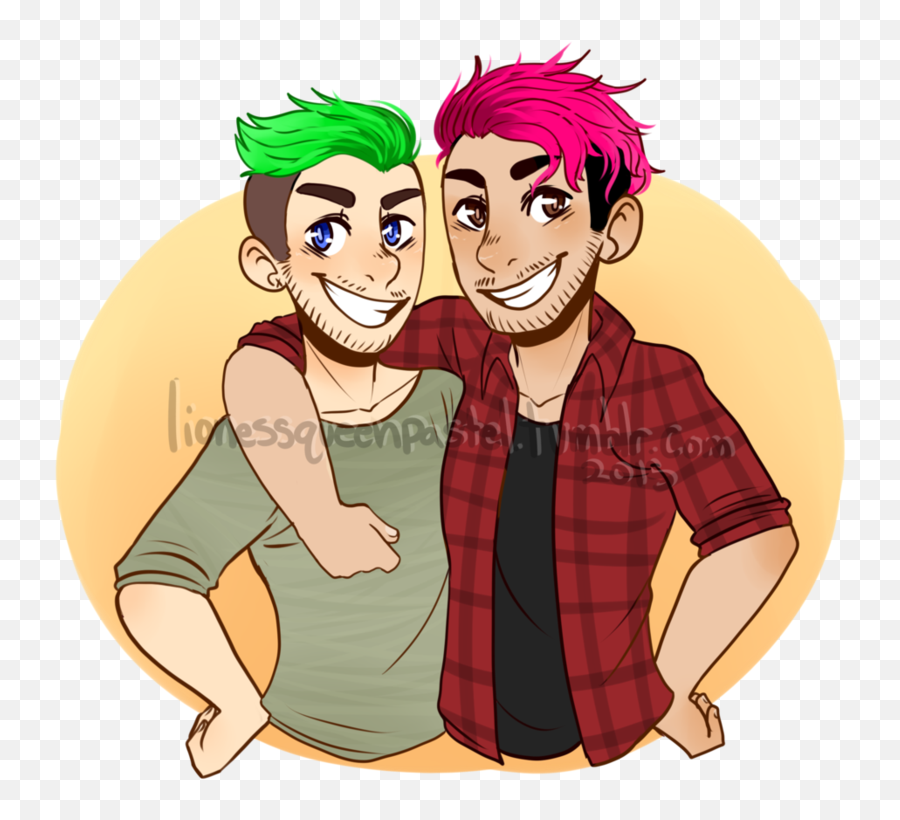 Spongegirl7 - Cute Markiplier And Jacksepticeye Fanart Png,Markiplier Png