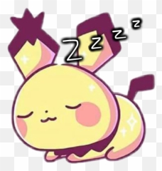Pichu Sleepypichu Sticker By Landon Z - Happy Png,Pichu Png