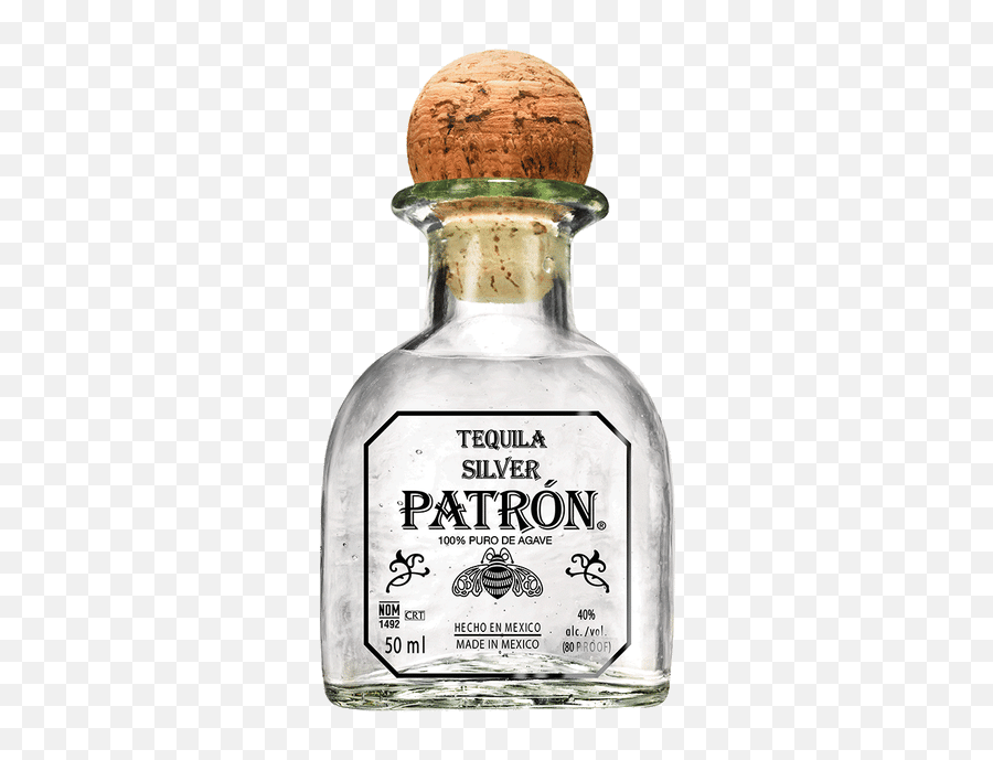 Patron Silver - Patron Silver 50ml Png,Patron Bottle Png