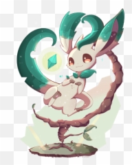 Download Leafeon Pokemon Eevee - Pokemon Moon Bunny Pokemon Png,Leafeon Png