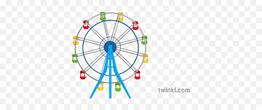 Themeparks Ferris Wheel Illustration - Theme Park Png,Ferris Wheel Png