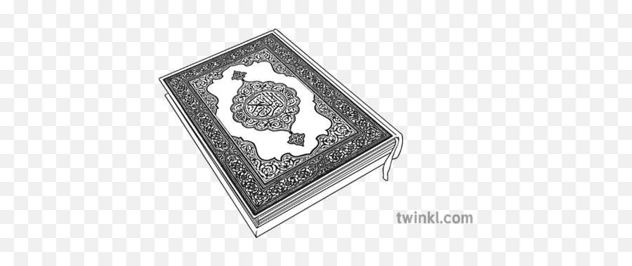 Quran Black And White 3 Illustration - Twinkl Illustration Png,Quran Png