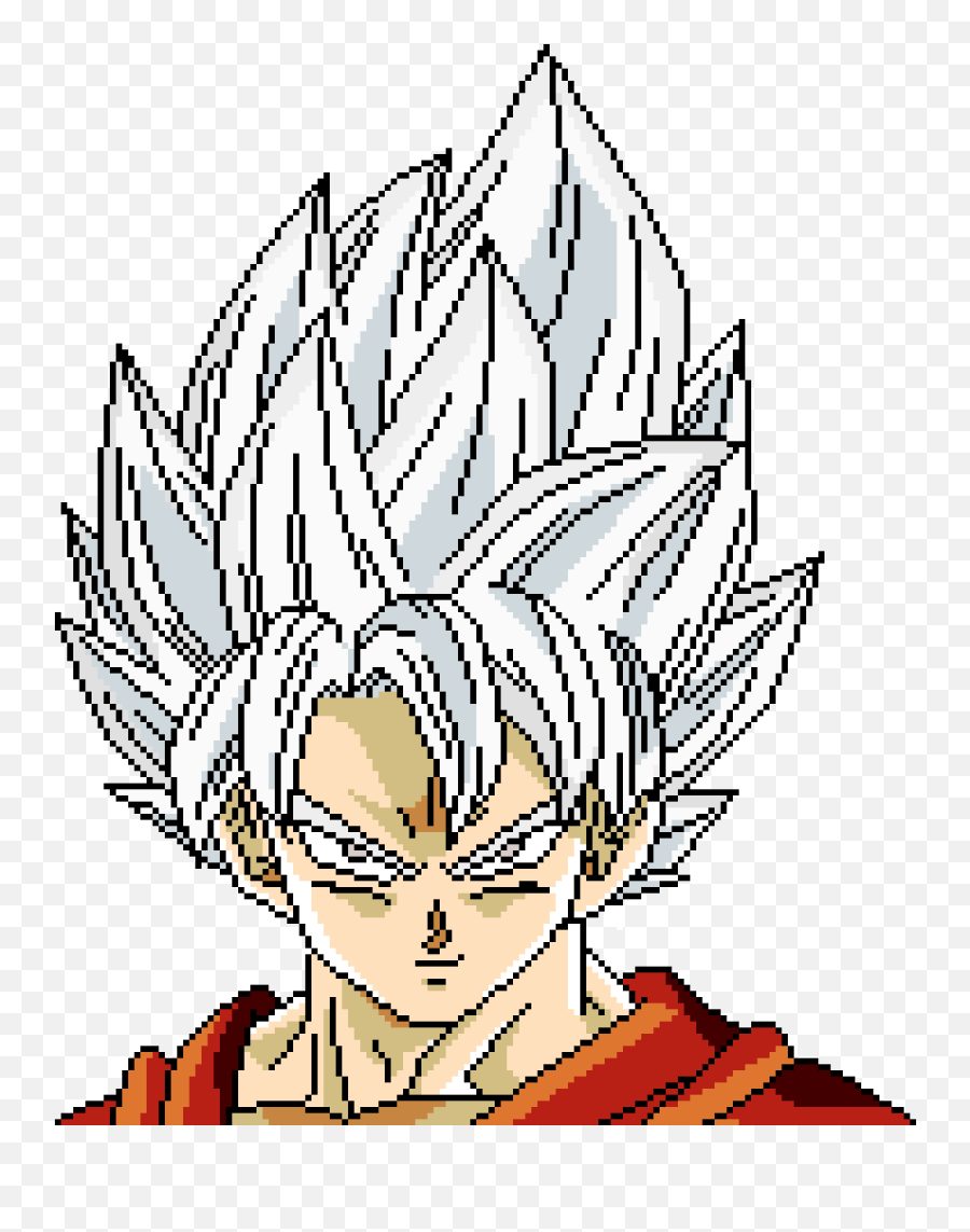 Pixilart - Goku Mui Ssj1 By Narutohokage Drawing Goku Base Png,Naruto Hokage Png