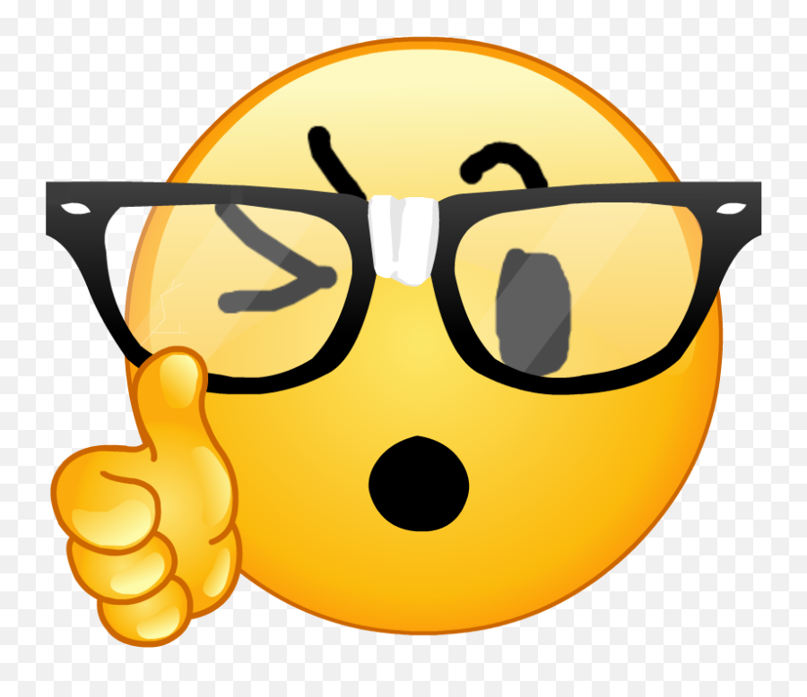 Download Discord Signal Smiley Thumb Emoji Free Hd Image - Nerd Emoji Png,Discord Eyes Emoji Transparent