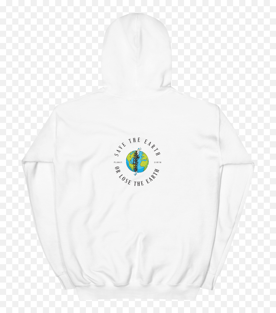Save The Earth White Hoodie - Hooded Png,White Hoodie Png