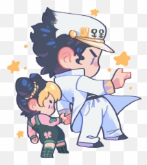 Sticker By Jobins Dick Is Huge I Saw It - Jjba Jotaro And Jolyne png